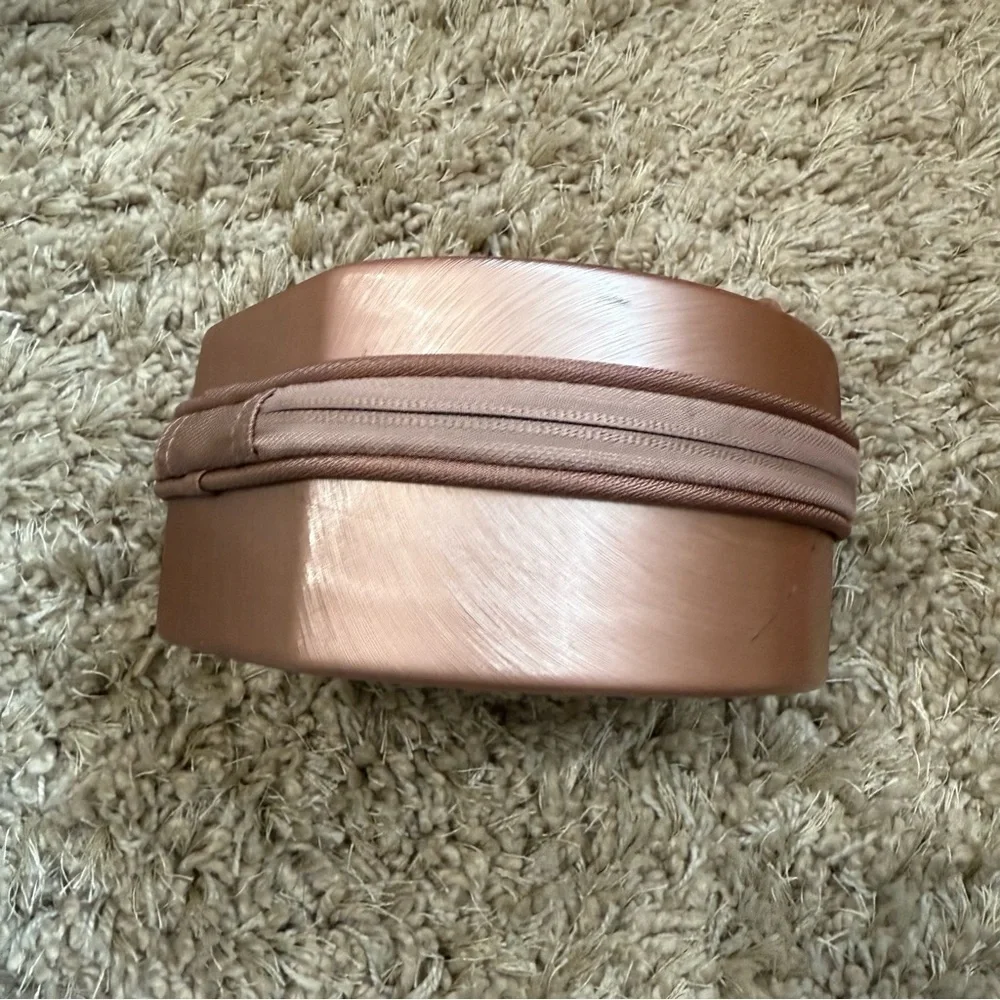 Calpak mini hatbox in rose gold